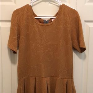 Mustard gold lularoe Amelia dress